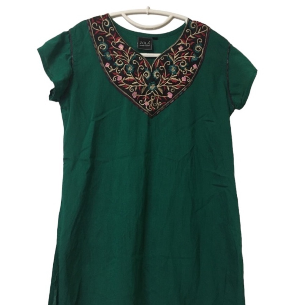 Zola Earthly Fashions XL Green Tunic